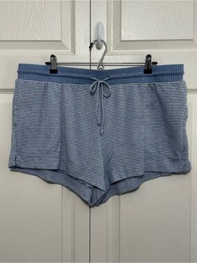 Stars Above Perfectly Cozy Fabric Lounge Pajama Sleep Shorts Blue Size XXL VGUC